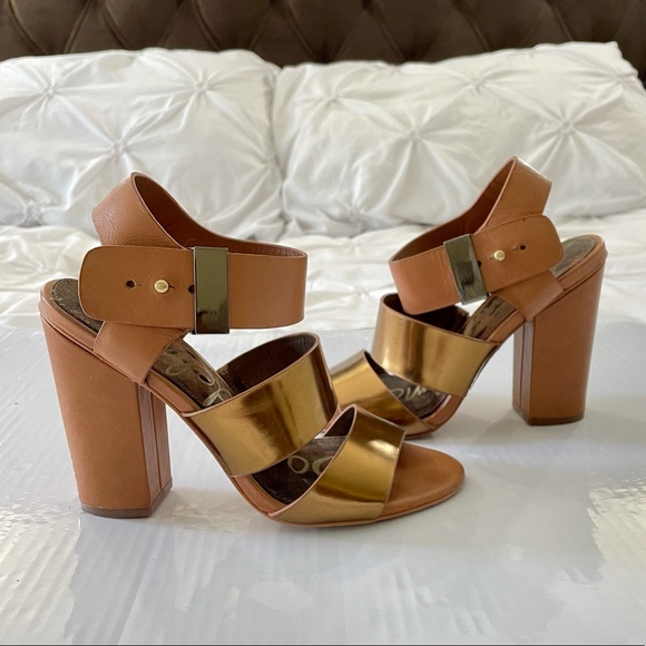 Sam Edelman Yelena Ankle-Strap Block Heel Sandal - Picture 1 of 8